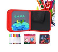 Erasable Coloring Book - 14 Page Portable Reusable Kids Drawing Book - Erasable Doodle Books for Kids, Brings 12 Pens, Repeated Wiping Leaves No Trace, for Boys Girls Home School Travel