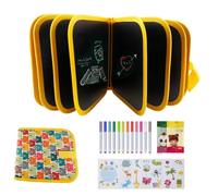 Erasable Doodle Books, Double-Sided Kids' Drawing Writing Boards with 12 Coloring Pens, Portable Early Learning Drawing Pad Travel Toys Birthday Gifts for 3-8 Year Old Boys Girls