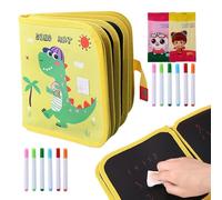 Erasable Doodle Drawing Pad, Reusable Scribble Book, Kids Writing Practice Board with Wipe Clean Pages, Boys Girls Preschool Kindergarten Activity, Homeschooling Daycare Classroom Room Toy