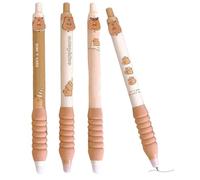 Erasable Gel Pen - Ballpoint Pen Blue Writing Pen - 4x Ink Pen Smooth Writing, 0.5mm Cute Pen Capybara Gel Pen, Retractable Pen for Women Cute Capybara Pen