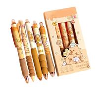Erasable Gel Pens - Cute Retractable Writing Markers, 6 Pieces Erasable Pens for Productivity, Stationery Tool, Ink Flow Item with Sl uild, Writing Pen for Note-Taking and Refining Work