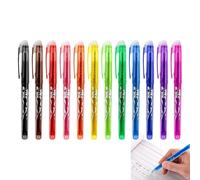 Erasable Gel Pens | Twelve Colors for Taking Notes - Fine Point for Schoolchildren Writing Notes Work Drawing Art Projects