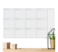 Erasable Large Wall Planner Calendar, Large Wall Planner Calendar, Yearly Dry Erase Reusable Walls Planners, Walls Planners Set For Organizing And Planning