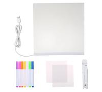 Erasable LED Message Board Kit Set with Illuminating Sign Markers for Painting Restaurant Decor Holiday
