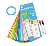 Erasable Math Flashcards for Kids, Addition Subtraction Multiplication Division Learning Cards Erasable Writable Mathematical Operations Exercise Flashcards Kid Early Learning Study Card