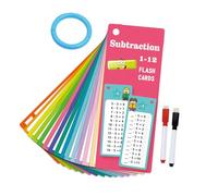 Erasable Math Study Cards For Kid Preschooler Portable Writable Mathematical Operations Flashcards Math Learning Card Reusable Four Operations Cards