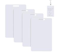 Erasable Mini Whiteboard - Vertical Badge Reel Notepad, Portable Dry Erase Memo Board | Alcohol Wipeable Writing Pad Office School Hospital Library Hotel for Nurses Doctors Students Managers