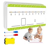 Erasable Number Board - Counting Math Flashcardds, Elementary Worksheet Slate, Portable Handheld Academic Grid | Calculation Training Tool with Number Lines for Mathematics Homeschooling Study