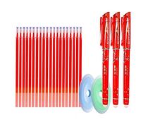 Erasable Pen Refill Sets Red Gel Rollerball Ink Pens Business Marker Friction Liquid Training Writing Ballpoint Pens (8)