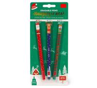 Erasable pen set 3pcs Legami Christmas gel pens holiday