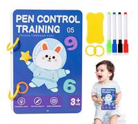 Erasable Pencil Control Book - Writing Workbook, Kindergarten Prewriting Practice Learning Book with Reusable Pages for Fine Motor Skill Development, Preschool Educational Tool | Home School