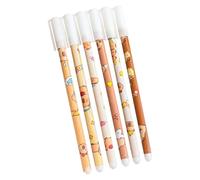 Erasable Pens - 6 Pieces Capybara Writing Pens with Fine Tip, Smooth Ink and Cute Cartoon Design for Easy Correction | Learning Supplies for Students, Kids, Office, Home, Birthday
