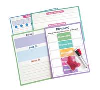 Erasable Phonics Writing Pad 11.22x8.26in English Phonics Practice Board for Students Preschooler and Language Learners Beginner English Workbook