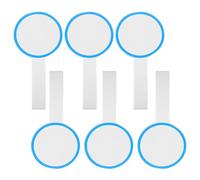 Erasable Scoreboard & Voting Paddle, Blank KT Board with Single - sided Blue Circle, 10×20cm, 6 Pieces, Ideal for Judges in Competitions & Events, Erasable Scoreboard & Voting Paddle, Erasable Blank K