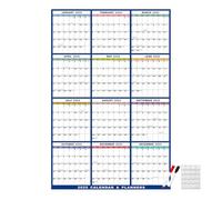 Erasable Wall Calendar For 2025 - Monthly Planner For Wet And Erase With 12-Month Design For Scheduling Plans In The Office, Kitchen Or - Reusable Calendar Board For Organise