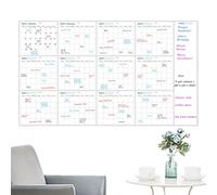 Erasable Wall Calendar - Large Planner Board, Schedule Organizer | Giant Erasable Whiteboard, Reusable Oversized Monthly Weekly Planning Board, Dry Erase Office Home School Productivity Tool