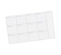Erasable Wall Mounted Calendar Yearly Planner Undated Full Year to View Calendar for Home Plan Note Organiser Wall Planning Mounted Planner Scheduling for Organising Organiser Home Mount Year