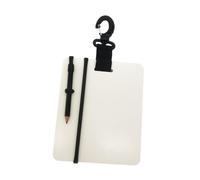 Erasable Waterproof Writing Pad for Scuba Divers,black | PC construction, rotating hook, attaches to dive equipment, wipe clean in water