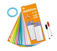Erasable Writable Mathematical Operations Exercise Flashcards Kid Early Learning Study Card for Students Preschooler Multiplication Division Cards