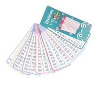 Erase Flash Cards, Addition Multiplication, Dry Erasable, Reusable Educational Flash Card Hole Punched for Easy Storage, Classroom and Home School, 6.8 x 19.5cm