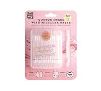 ERASE YOUR FACE Original Micellar Water Cotton Swabs (50 Count)