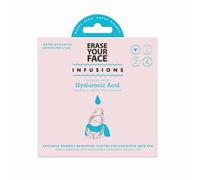 Erase Your Face Reuseable Make Up Removing Cloths Infused With Hyaluronic Acid 2Pack in Blue