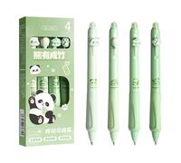 Erased Pens - Gel Material, Cartoon Panda Characteristic | Side Click Design with Smooth Ink Smooth, Portable Writing Set for Business Notes