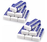 Eraser - 12Pcs Pencil Rubbers Erasers for Kids Large White Erasers for Schoo,Office, Art, Drawing