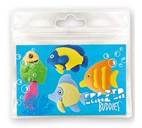 Eraser Buddiez - Reef Fish from Deluxebase. Multipack Cute Rubber Stationary Set, Colourful Novelty Erasers for Office, Classroom Essentials and School Supplies.