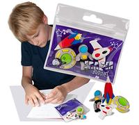Eraser Buddiez - Space from Deluxebase. Multipack Cute Rubber Stationary Set, Colourful Novelty Erasers for Office, Classroom Essentials and School Supplies.