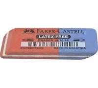 Eraser for Lead/Coloured Pencils, red/Blue, 50 x 18 x 8 mm