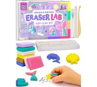 Eraser Lab Mermaid & Unicorn Design - Eraser Making Kit for Kids 4-12