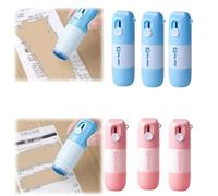 Eraser Labels Package,Thermal Paper Correction Fluid with Package Opener, 6 Pieces Personal Privacy Protection Artifact, 2 in 1 Anti Leak Erase Device -inform