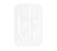 Eraser Metal Erasing Drafting Tool for Artist | Eraser Stainless Steel, Stencils Drawing Template, Easy to Use for Drawing Engineering, Projects