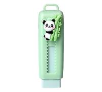 Eraser Retractable Sliding Pencil, Retractable Eraser - Cartoon Panda Push Tracer Frogs | School Supplies, Student Stationery, Writing, Painting, Drawing Or