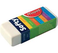 Eraser, Rubber, X2, Accessory Type Eraser, for Use with Pencils, Product Range Maped Softy, Office Consumables Accessories