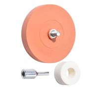 Eraser Wheel Decal Remover Set - 4 Inch Rubber Eraser Wheel Toolkit, Car Sticker Remover Kit | Pneumatic & Drill-Compatible For Cars | Graphics & Glue Removal, Safe On Auto Paint & Surfaces