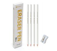 Erasers for Pencils Set, White Erasers for Drawing, Fine Detail Art Eraser, Pen Eraser for Kids Artists, Office Teacher Supplies for Sketching, Charcoal Drawings (10 PCS)