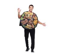 EraSpooky Adult Grilled Meat Costume Funny Barbecue Food Halloween Party Fancy Dress