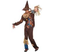 Eraspooky Men's Scarecrow Costume Deluxe Adult Halloween Straw Wizard Kit