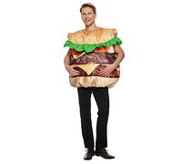EraSpooky Sponge Burger Costume for Adults for Halloween, Carnival, Cosplay, Theme Party