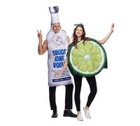 EraSpooky Vodka Bottle and Lime Couple's Tunic Costume Funny Halloween Adult Food Party Outfits Unisex