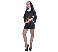 EraSpooky Women's Nun Costume Fancy Dress Cosplay Halloween Party Outfit for Adult