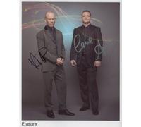 Erasure SIGNED Photo 1st Generation PRINT Ltd 150 + Certificate (3)
