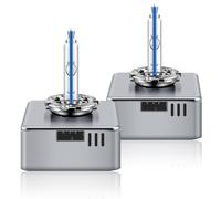 Erato D5S 8000K 25W HID Xenon Headlight Bulbs Diamond White Discharge Lamp High Low Beam 12V Xenon Replacement Lamp Waterproof Car HID Replacement Bulb, Pack of 2
