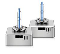 Erato D5S HID Xenon Headlight Bulbs 8000K 35W Diamond White Discharge Lamp High Beam 12V Xenon Replacement Lamp Waterproof Car HID Replacement Kit, 2pcs