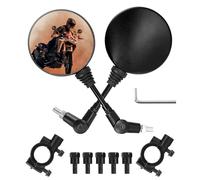 Erato E-Bike Scooter Rearview Mirrors 7/8'' Handlebar End Mirrors with Holder M8 M10 Screws Universal, Pack of 2