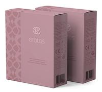 ERATOS - Female Condoms - with Patented Insertion Donut - Odourless Natural Latex - Water Based Lubricant - EC Standard - Set of 2 Condoms