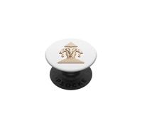 Erawan Laos Three Head Elephant white and gold PopSockets Adhesive PopGrip