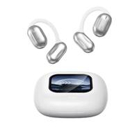 Erazer Xp2 Intelligent Touch Screen Wireless Earphones, True Over Ear Earbuds with LED Display Charging Case (Blue+Red)
